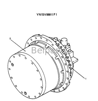Azionamento finale idraulico di Parts Sk 200-6e dell'escavatore per Kobelco YN15V00011F1 YN15V00011F3 YN15V00011F4