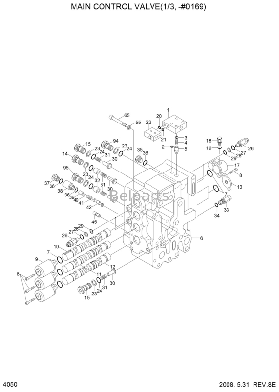 Escavatore Control Valve 31NA-10110 del cingolo R360LC-7A per la valvola principale di controllo di Hyundai