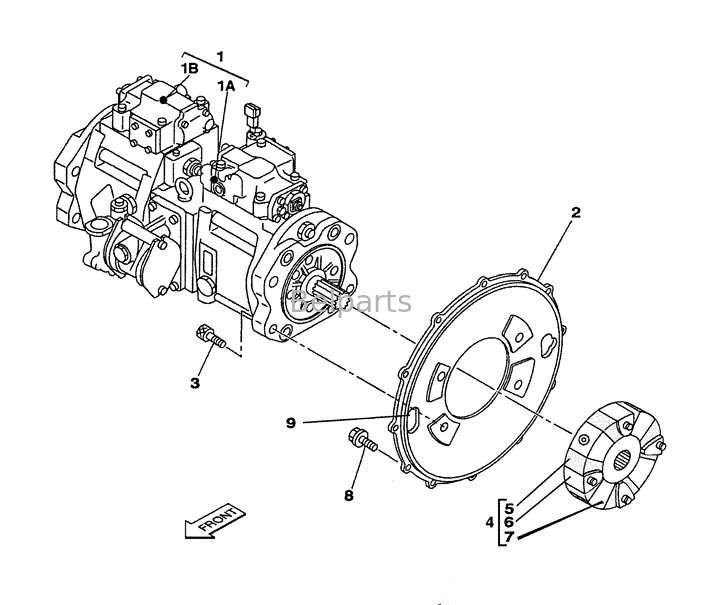 Pompa idraulica principale della pompa KRJ6199 di Cx 160 Cx240 Cx210 dell'escavatore di Cx130 Cx210b Belparts per il caso