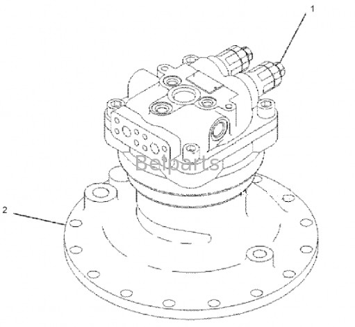 Motore oscillante senza cambio per escavatore E320D2 Motore oscillante idraulico 334-9976 1588985