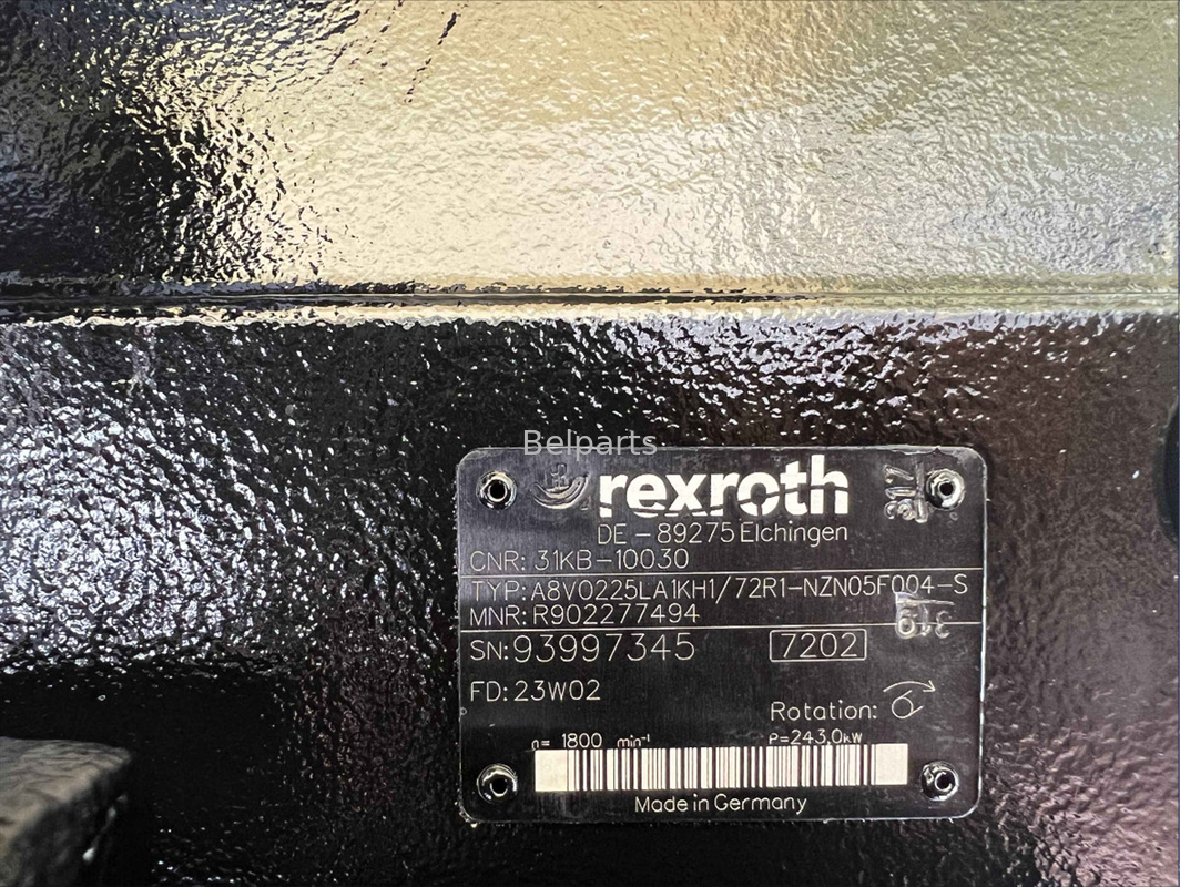 Scavatori originali completamente nuovi R505LVS Pompa idraulica A8V0225LA1KH1 Per Rexroth R902277494 Pompa a pistoni