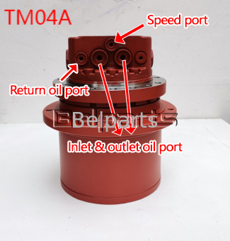 Belparts KYB MAG26VP Yanmar B37 E303.5 IHI 35J Escavatore Motore idraulico per TM04A