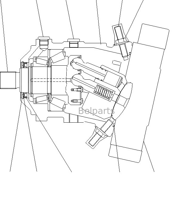 Komatsu Excavator Travel Motor 416-18-31701 WA150-5 Final Drive Wheel Loaders Mercato di ricambio