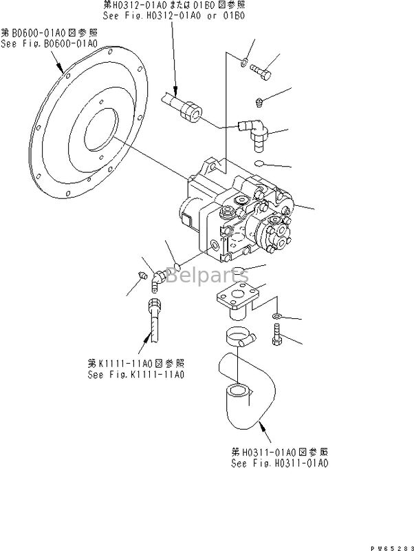 PC20MR-1 PC20MRX-1 PC20UU-3 Pompa idraulica per pezzi di ricambio di escavatori KOMATSU 20C-60-33100 Pompa a pistoni assiale principale