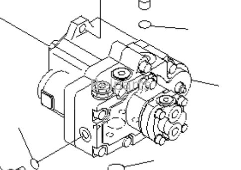 PC20MR-1 PC20MRX-1 PC20UU-3 Pompa idraulica per pezzi di ricambio di escavatori KOMATSU 20C-60-33100 Pompa a pistoni assiale principale