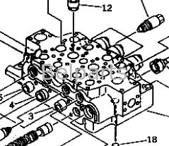 Valvola di controllo principale per KOMATSU PC1000-1 PC1000LC-1 PC1000SE-1 PC1000SP-1 Parti per escavatori 709-15-91302 709-15-91301 709-14-91303 709-14-91302 709-14-91301 Distribuitore idraulico