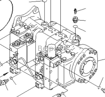 Pompa idraulica principale per KOMATSU PC1100-6 PC1100LC-6 PC1100SP-6 Parti per escavatori 708-2L-00532 708-2L-00531 708-2L-00522 708-2L-00521 708-2H-00322 708-2H-00321 Pompa a pistoni