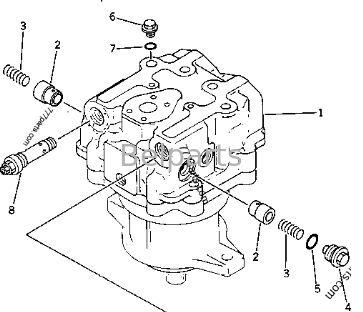 Motore oscillante idraulico per PC1000-1 PC1000LC-1 PC1000SE-1 PC1000SP-1 Komatsu Excavator Parte 706-77-01131 706-77-01130 Dispositivo motore a leva