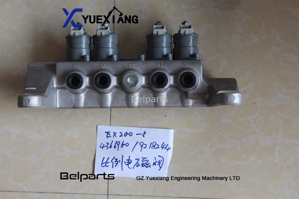 Elettrovalvola a solenoide di Construction Spare Parts 4366960 dell'escavatore 9218244 EX200-5 EX200-3 EX200-2 EX200-1