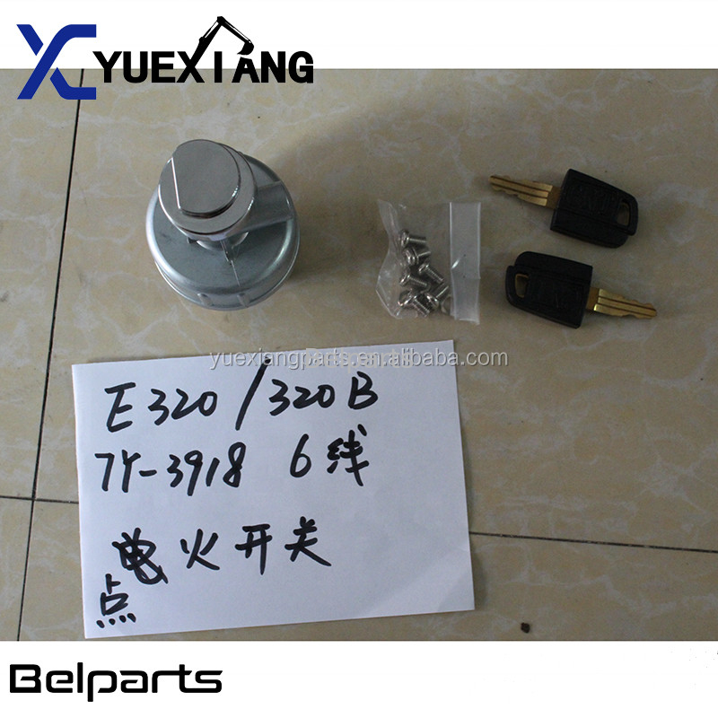 L'escavatore 307 308C 312 di Belparts 320 6 linee elettriche 320C commuta il dispositivo d'avviamento dell'accensione di inizio E320B E320C 7Y-3918 del calore del gruppo
