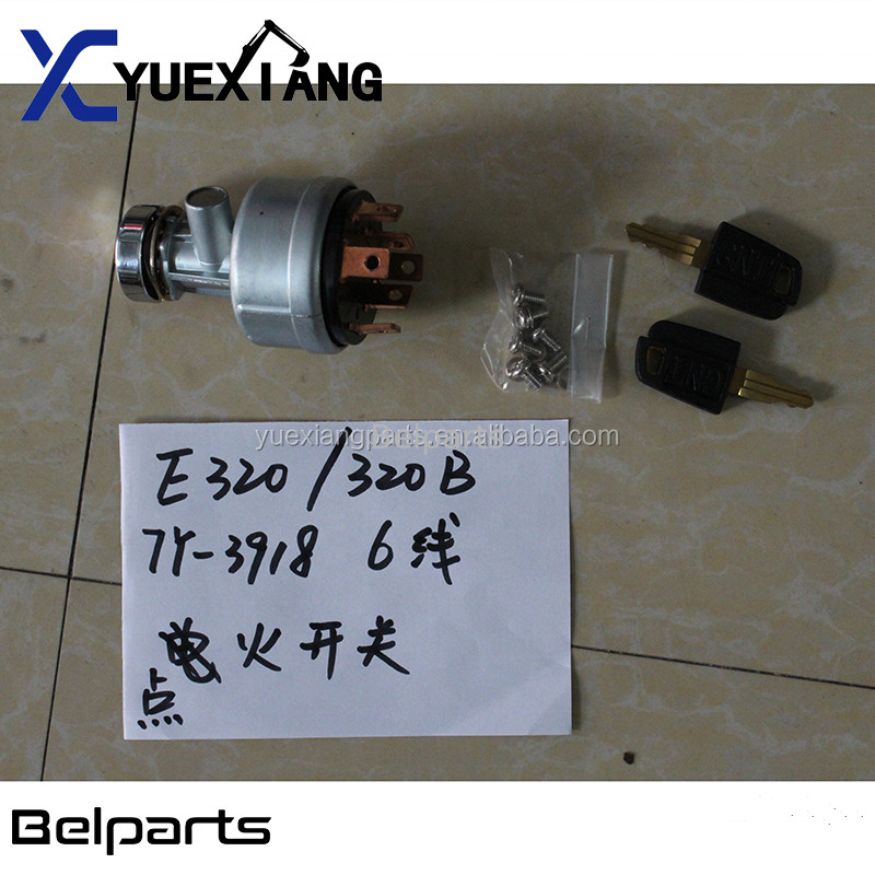 L'escavatore 307 308C 312 di Belparts 320 6 linee elettriche 320C commuta il dispositivo d'avviamento dell'accensione di inizio E320B E320C 7Y-3918 del calore del gruppo