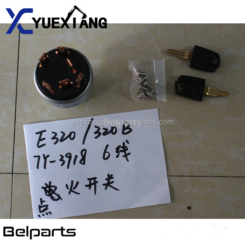 L'escavatore 307 308C 312 di Belparts 320 6 linee elettriche 320C commuta il dispositivo d'avviamento dell'accensione di inizio E320B E320C 7Y-3918 del calore del gruppo